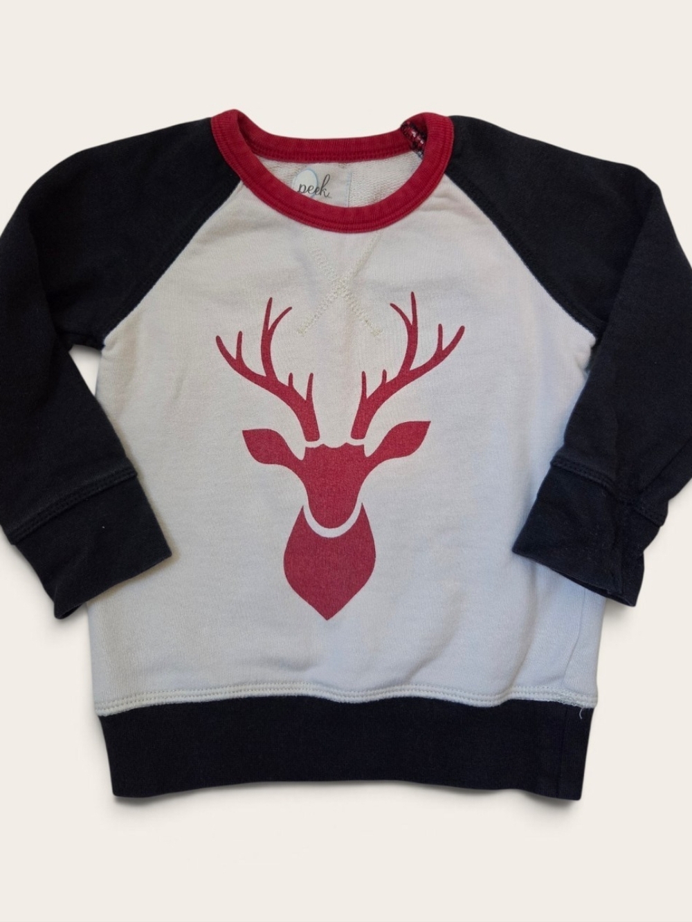 Peek...little peanut Deer Graphic Sweatshirt Size 12-18M
